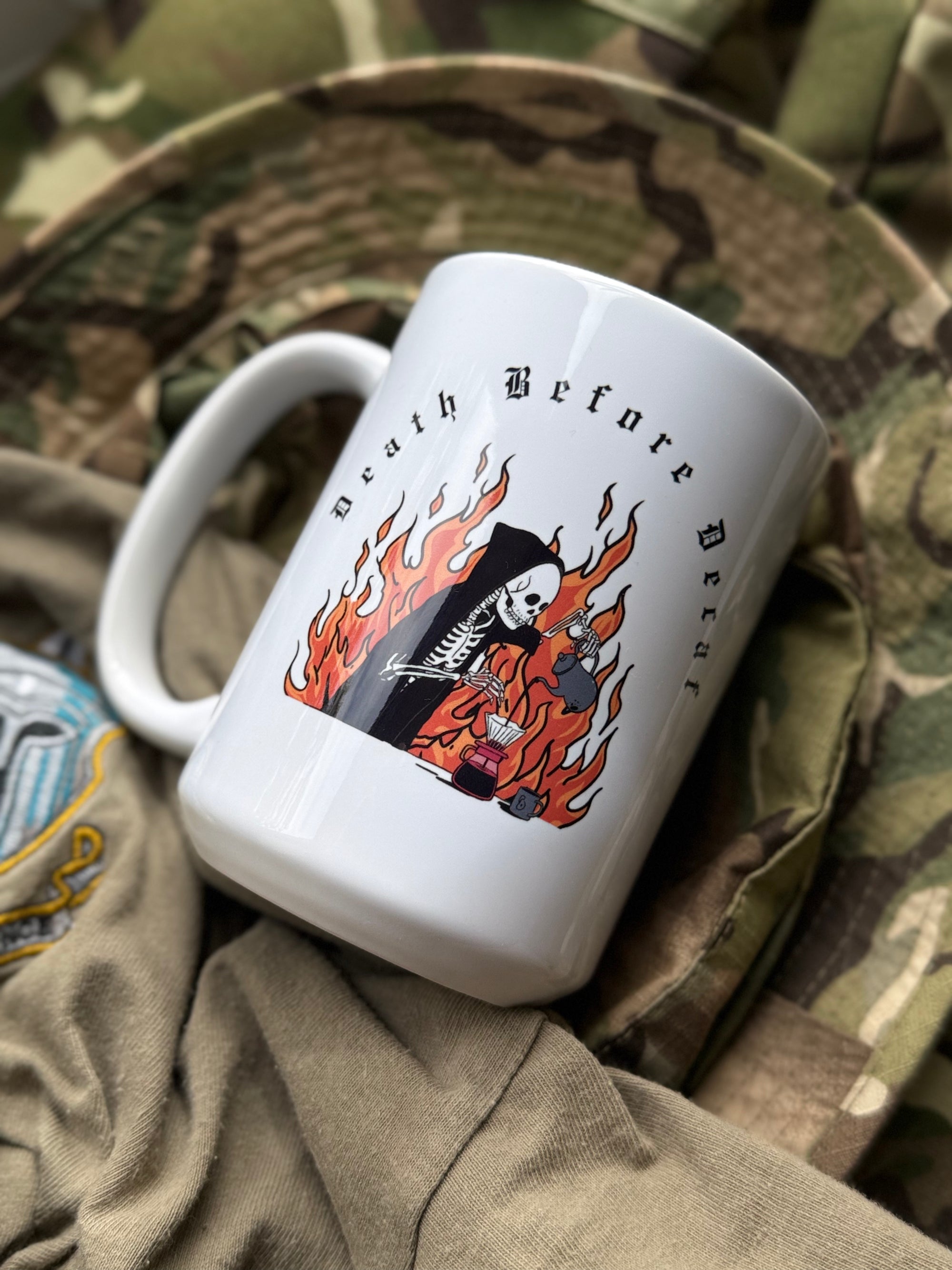 Death Before Decaf – 15oz Ceramic Mug