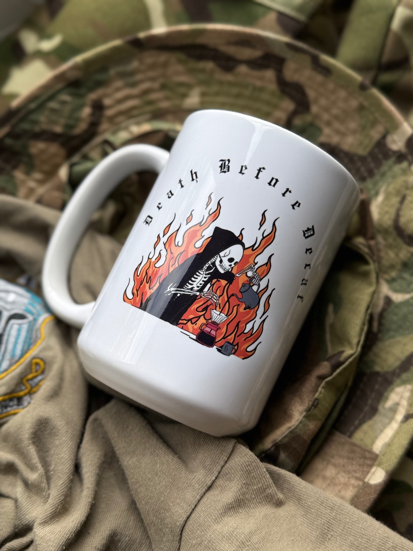 Death Before Decaf – 15oz Ceramic Mug